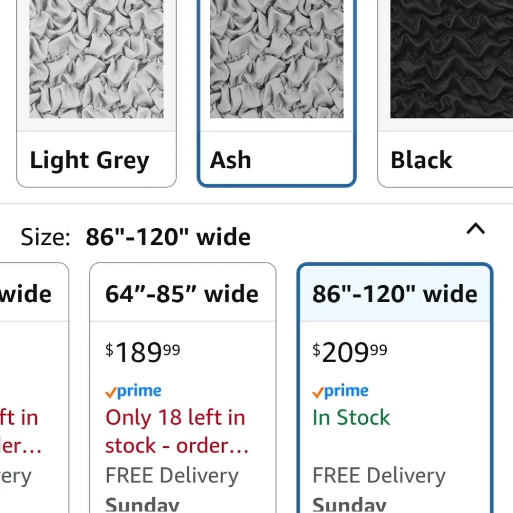 Brand new Microfibra Collection Ash Sofa Protector 4 seaters size